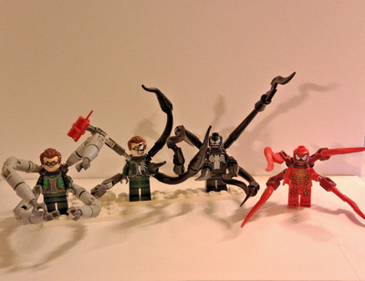 LEGO Marvel Minifiguren Set Carnage Venom Doctor Octopus Doc Ock Venomized