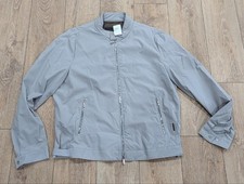 $1420 Giacca Bomber Uomo MOORER Collo a Fascia Grigio Ghiaccio 56 US 46
