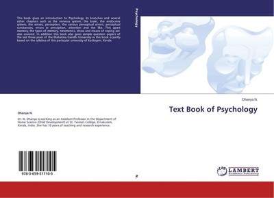 Text Book of Psychology Dhanya N.