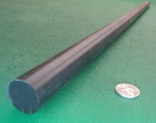 Acetal Delrin POM Round Rod, Black 5/8" Dia x 36" Length