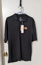 NWT Men's Medium Cleveland Cavaliers Antigua Team Logo Nova Polo Black Brand New