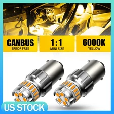 1156 LED Front Rear Turn Signal Light Bulbs Amber for Hyundai Sonata 1992-2019