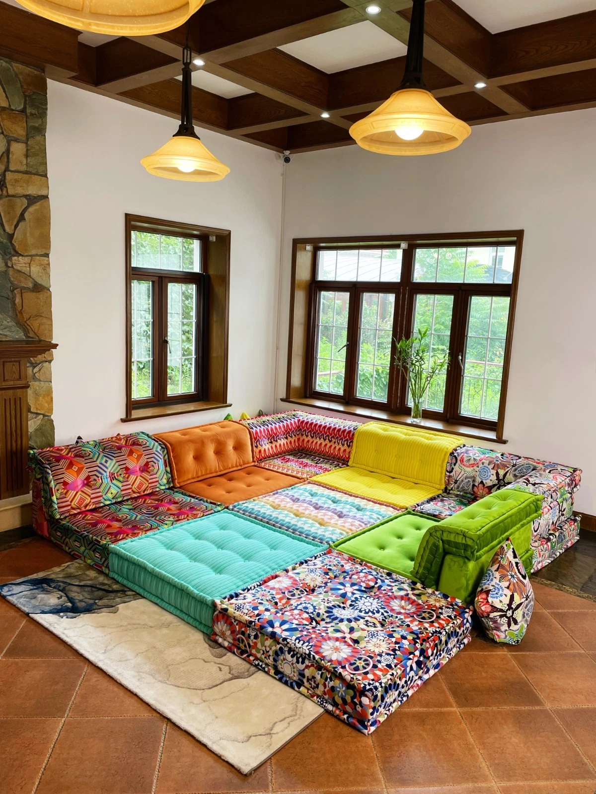 Sectional French tufted Daybed Sofa Couch Custom Modular Whole Floor Bed Set
Opens in a new window o