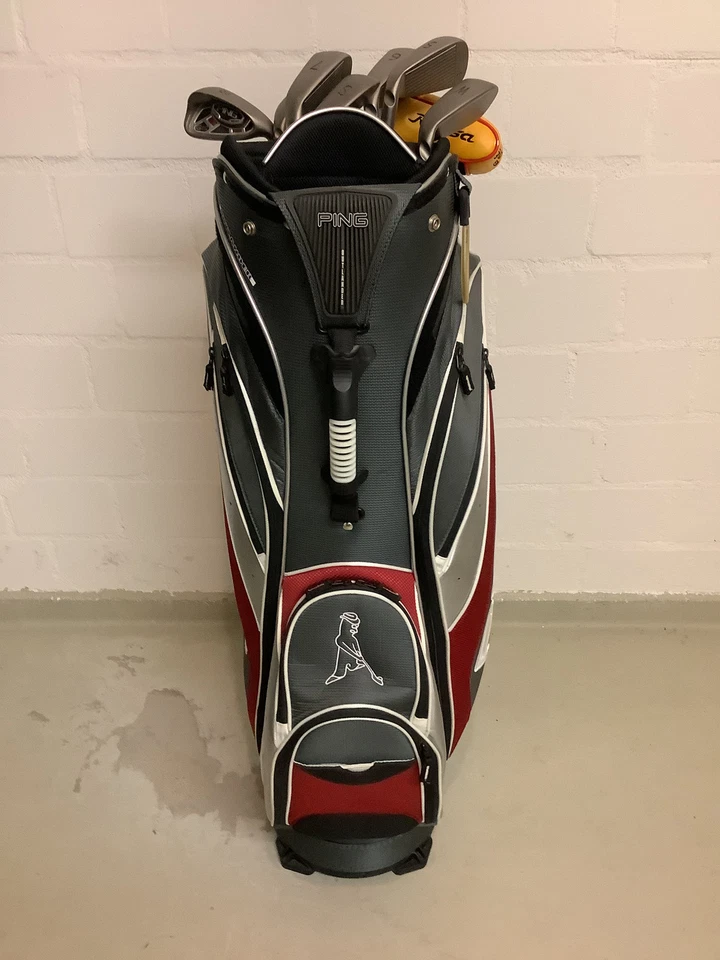 golfbag mit 9 Eisen herren rechtshänder