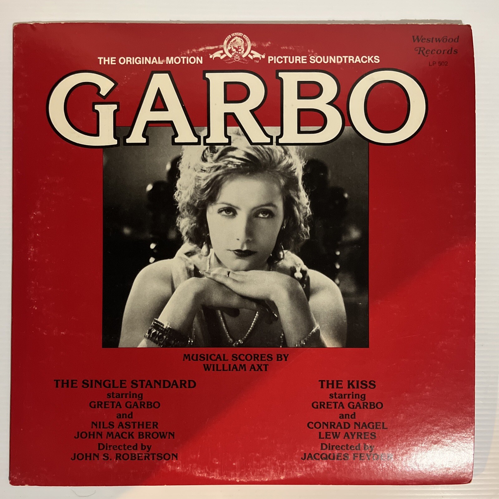Greta Garbo The Single Standard The Kiss Original Soundtrack LP Vinyl