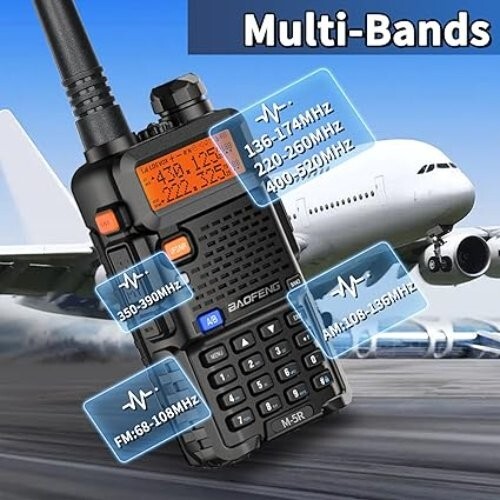 Scanner Radio Portatile Digitale VHF/UHF – Vigili Del Fuoco, EMS, 128 Canali