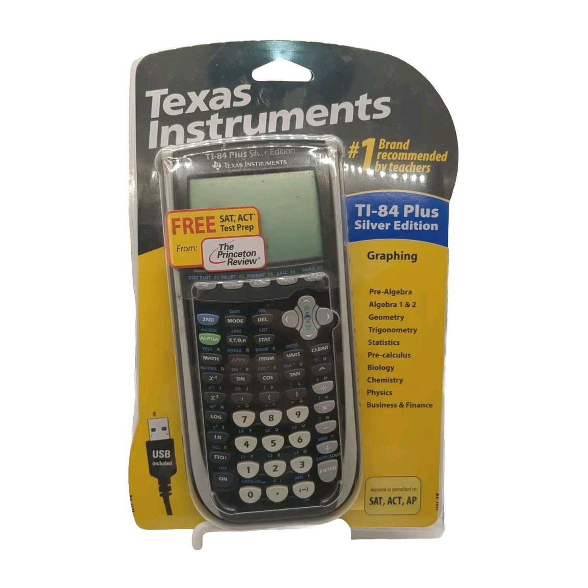 Texas Instruments TI-84 Plus Silver Edition Graphing Calculator +  display picture 1