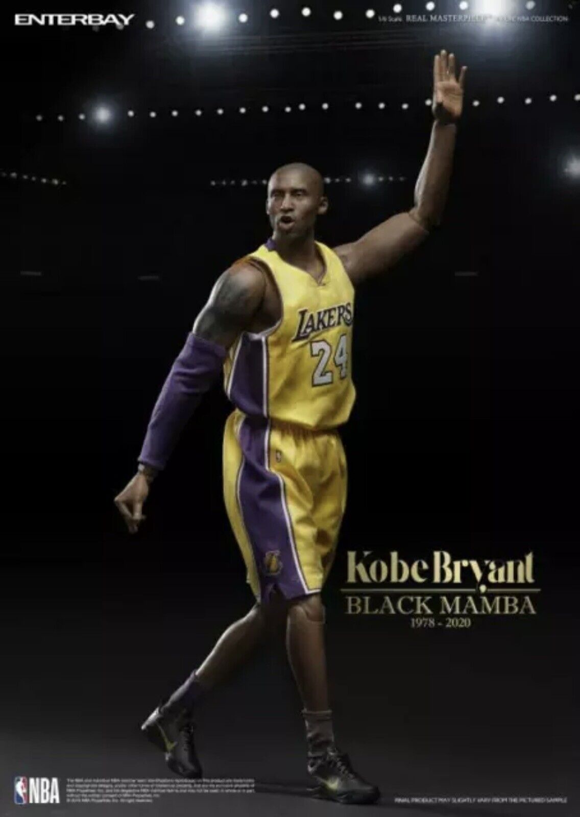 Enterbay Real Masterpieces 1/6 NBA LA Lakers Kobe Bryant Sixth Scale RM-1036