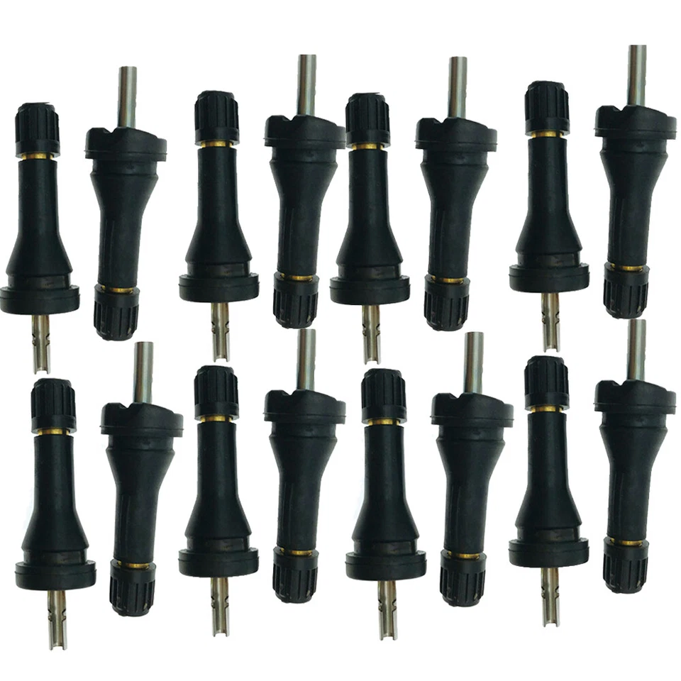 Kit de vástago de válvula de neumático sensor de monitoreo TPMS de repuesto de goma de 16 piezas VS-90 Foto 3 de 4