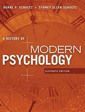 A History of Modern Psychology - Hardcover, by Schultz Duane; Schultz - Good