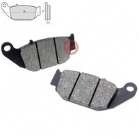 Paar BremsbelÄGe Hinten Organisch Honda CBR 125 R 80 Km/H 2013/2014
