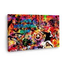 Quadro moderno stampa su tela Pop Art astratto Love Is Everlasting Glow canvas