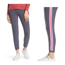 NWT Chaser Women's Skinny Lounge Joggers Pants Athleisure Stripe Side Seam L 98