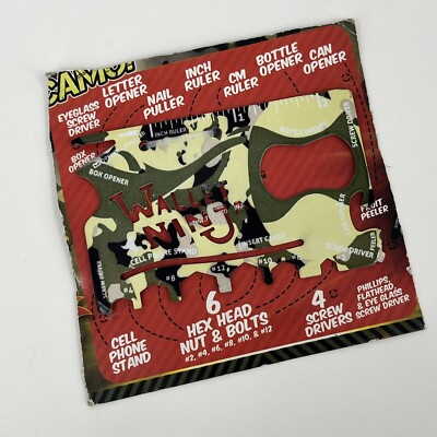 Wallet Ninja 18 In 1 Multi-Tool Card Pocket Size NEW