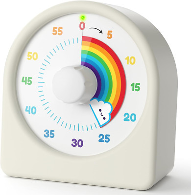 LIORQUE Visueller Timer 60 Minuten Countdown Timer Für Kinder Und Erwachsene Lei