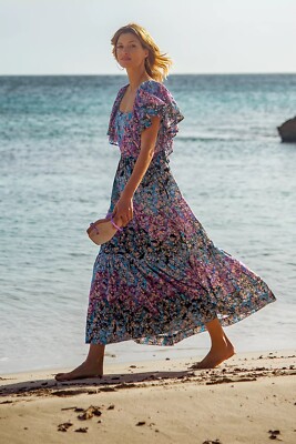 clementina maxi dress Anthropologie Clementina Eyelet Maxi Dress Size L