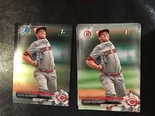 2017 Bowman Draft BD-18 Jacob Heatherly 14 count 2 chrome 12 base lot Cincinnati