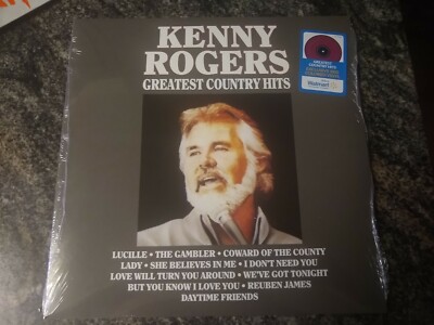 Kenny Rogers - Greatest Country Hits - Exclusive Red Colored Vinyl - **NEW**