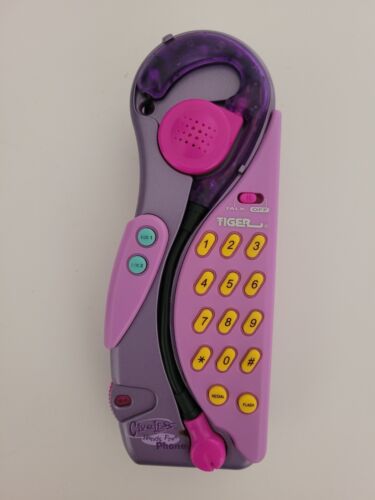 Vintage 1997 Clueless Tiger Electronics Hands Free Corded Pink Headset Phone