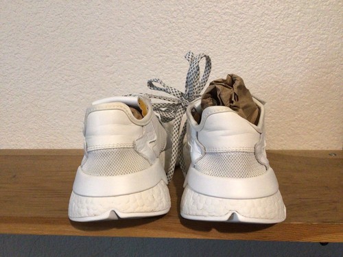 Women’s Adidas Nite Jogger Sz 7 Running Shoes Reflective Triple White BD7676 - Picture 5 of 8