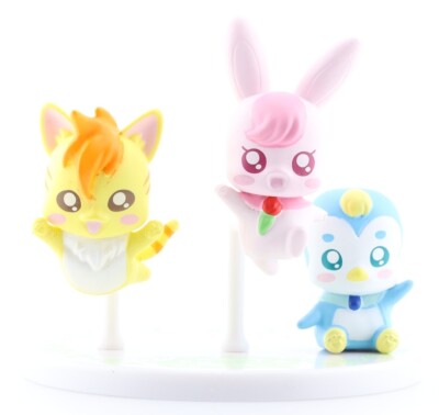 Glitter Force Pretty Cure Figurine Figure PreCure Cutie Rabirin Nyatoran Pegitan