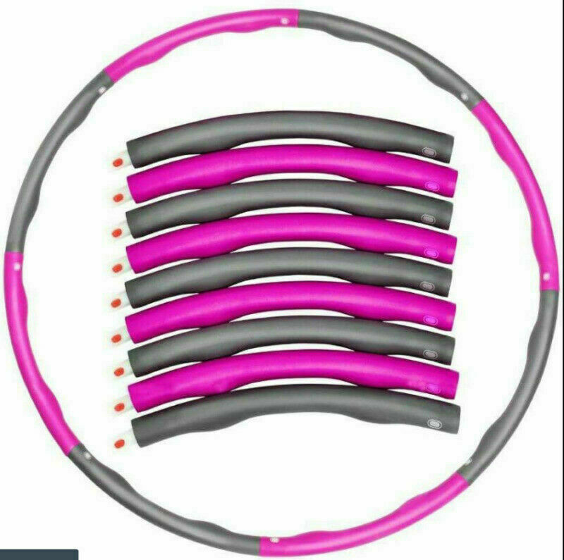 8 Teile Hula Hoop Reifen Fitness Schaumstoff Bauchtrainer 1.0KG Fitnesstraining