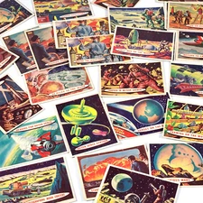 1957 Topps Space Cards, Target: Moon, Blue Back - Pick Your Cards
