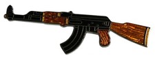 AK-47 Rifle Motorcycle Hat Cap Lapel Pin MX-427