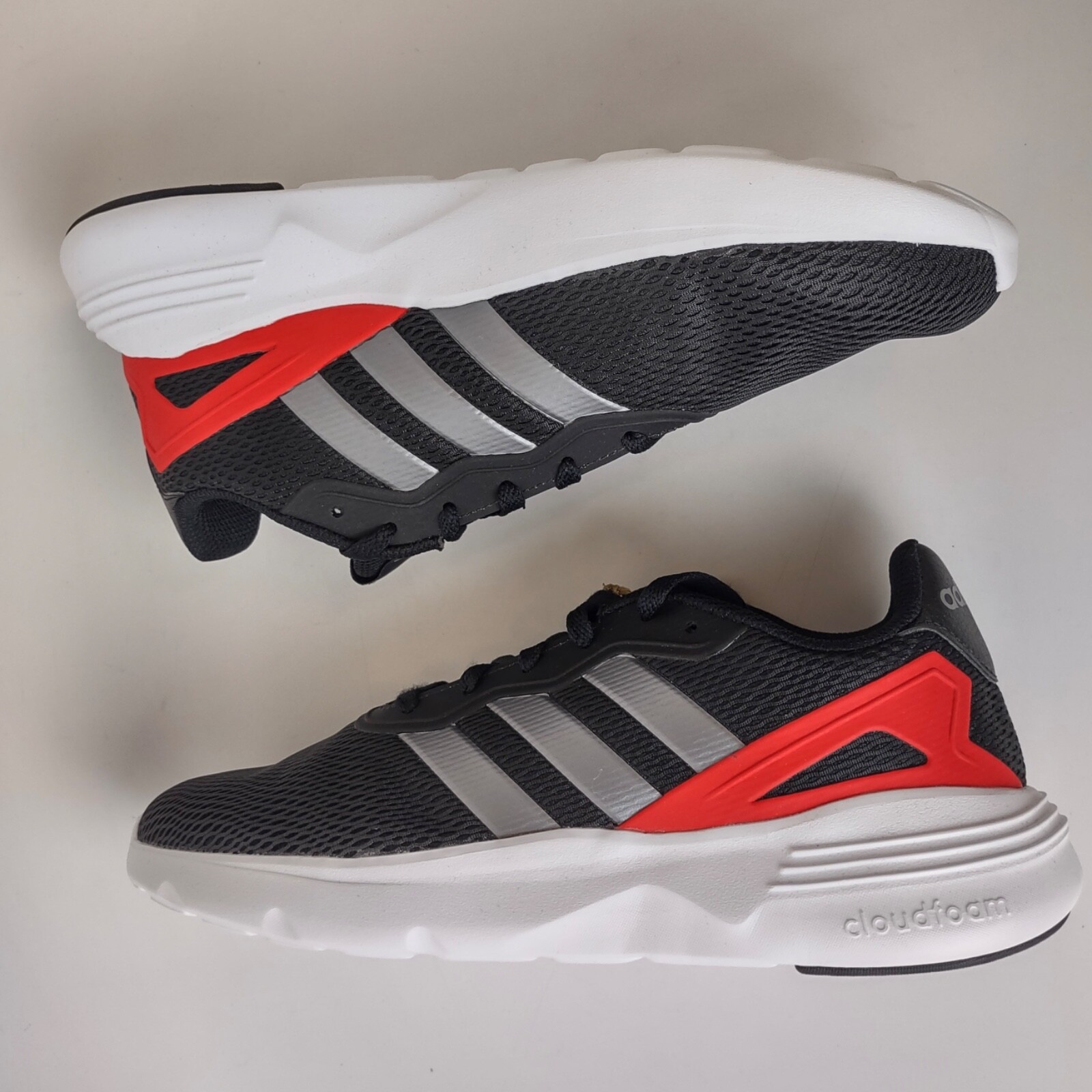 Кроссовки Adidas Nebzed Черные белые Красные серые кроссовки GX4284 Мужские 10-13