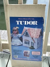SEALED  Vintage Dura Craft Wood Tudor Dollhouse Kit Mansions In Miniature TD200