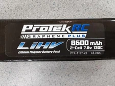 ProTek RC 2S 130C Low IR Si-Graphene + HV LiPo Battery (7.6V/8600mAh PTK-5107-22