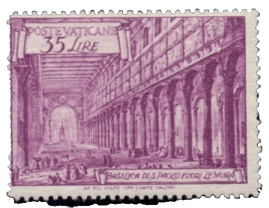 Goma ORIGINAL de arquitectura Sellos del Vaticano