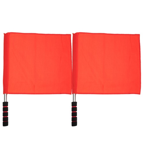 2 Pcs Traffic Signal Flags Referee for Referees Race Track Safety