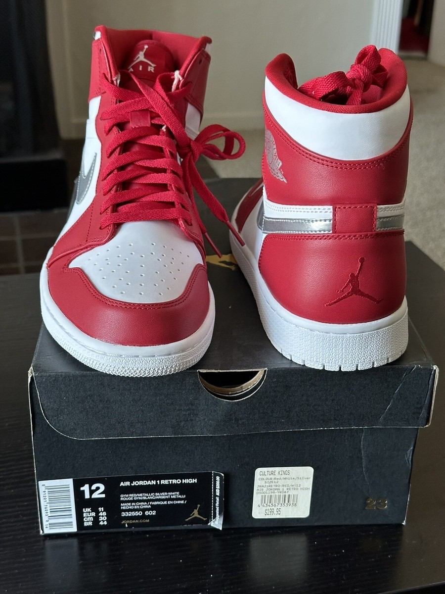 Nike Air Jordan Retro High 'Silver Medal' 332550-602 Men's Size 12 NEW - Main Image