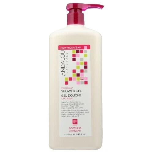 Andalou Naturals Gel Rose Scent Body Washes & Shower Gels