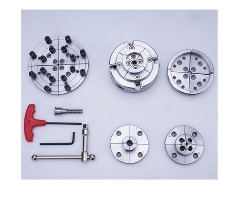 Wood Lathe Chuck Set 3.75"inch Self Centering Scroll Chuck High Quality 4 j - Picture 5 of 5