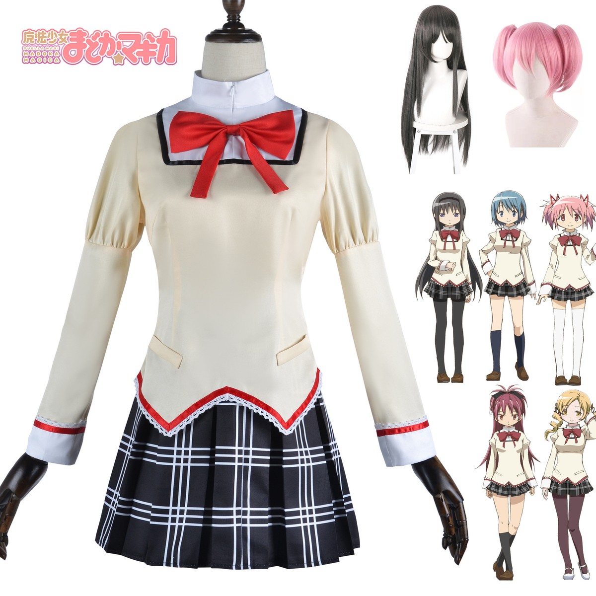 Puella Magi Madoka Magica Cosplay Kaname Madoka Akemi Homura Miki