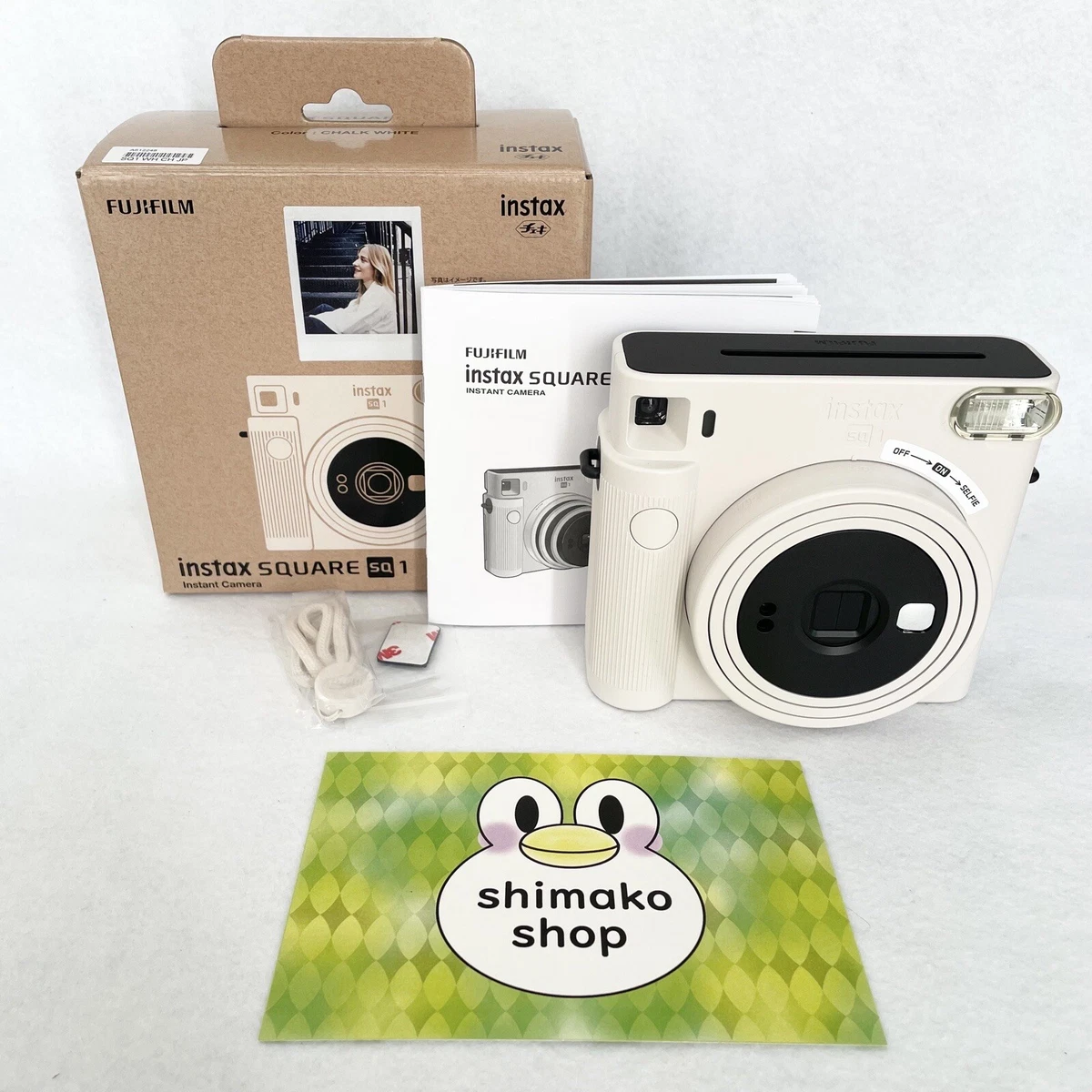 FUJIFILM Fuji Instax Square SQ1 Chalk White Instant Camera Cheki Japan JP