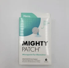 Hero Cosmetics Mighty Acne Patch Micropoint for Blemishes 6ct Exp 08/24