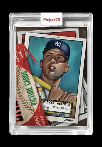 MICKEY MANTLE TOPPS 2021 Project 70 #624 1952 by Chuck Styles Yankees  /2,286