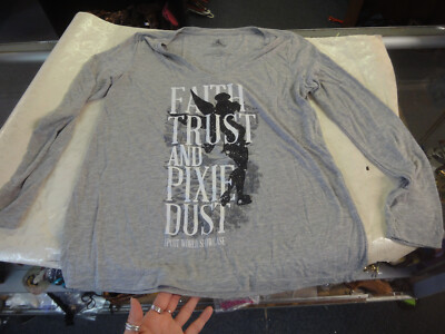 Faith Trust and Pixie Dust Disney Epcot World Showcase womens M Tinkerbell shirt