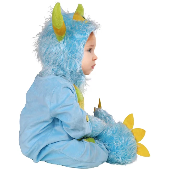 Disfraz de Monstruo Infantil Peluche Azul Cuernos 1 Ojo 6-12 Meses Colección Arca de Noé Foto 2 de 3