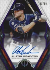 2021 Topps Tribute Autographs Purple #TAAM Austin Meadows Auto /50 - NM-MT