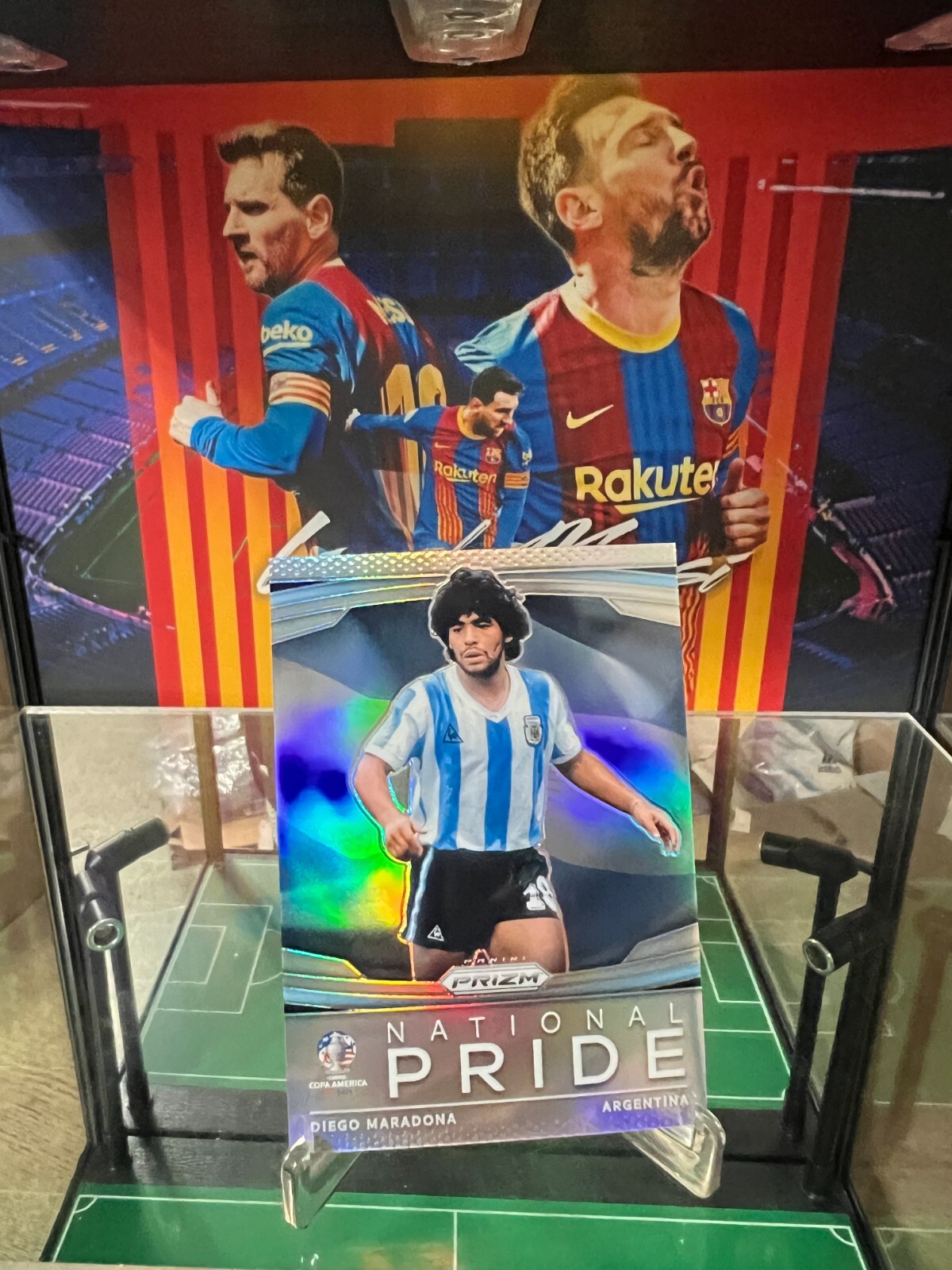 2024 Prizm COPA America Diego Maradona #9 Argentina National Pride Case Hit SSP