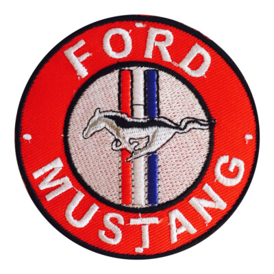 Ford Mustang MotorCar Brand Logo Patch Bügelbild Patch Aufnäher bestickt Patch