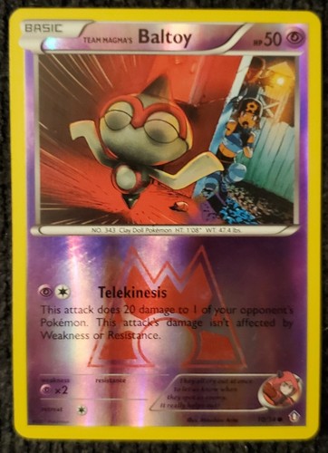 Team Magma''s Baltoy - 10/34 - Reverse Foil Near Mint Pokemon Card
