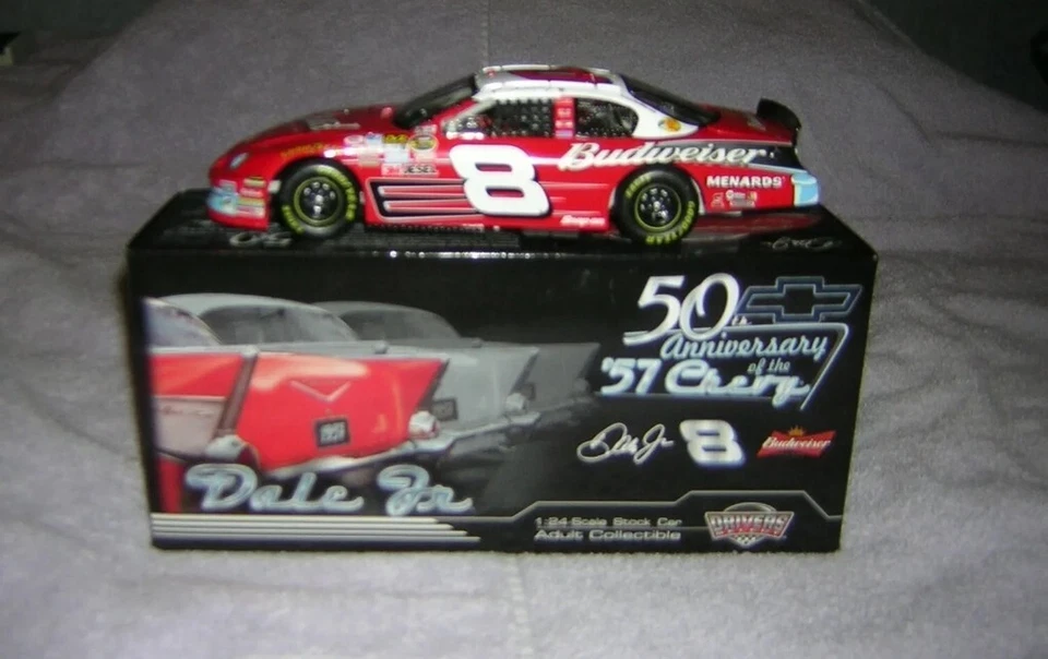 Dale Earnhardt Jr #8 Budweiser 57 Chevy 50th Anniversary 2007 1:24 NASCAR MA - Image 2 of 3