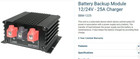 Samlex BBM-1225 Battery Backup Module 25A 12 or 24V
