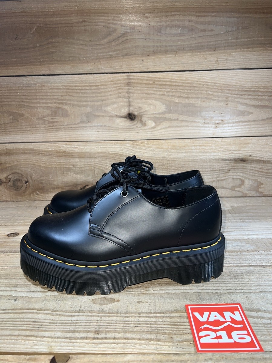 ドクターマーチン　JARRICK UK4 23cm Jarrick II Laced Leather Platform Boots in Black | Dr. Martens