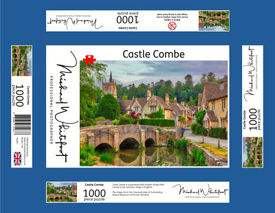 Castle Combe in den Cotswolds 1000 Teile Puzzle von Michael Whitefoot 